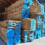 Eiche boules, für die Verladung